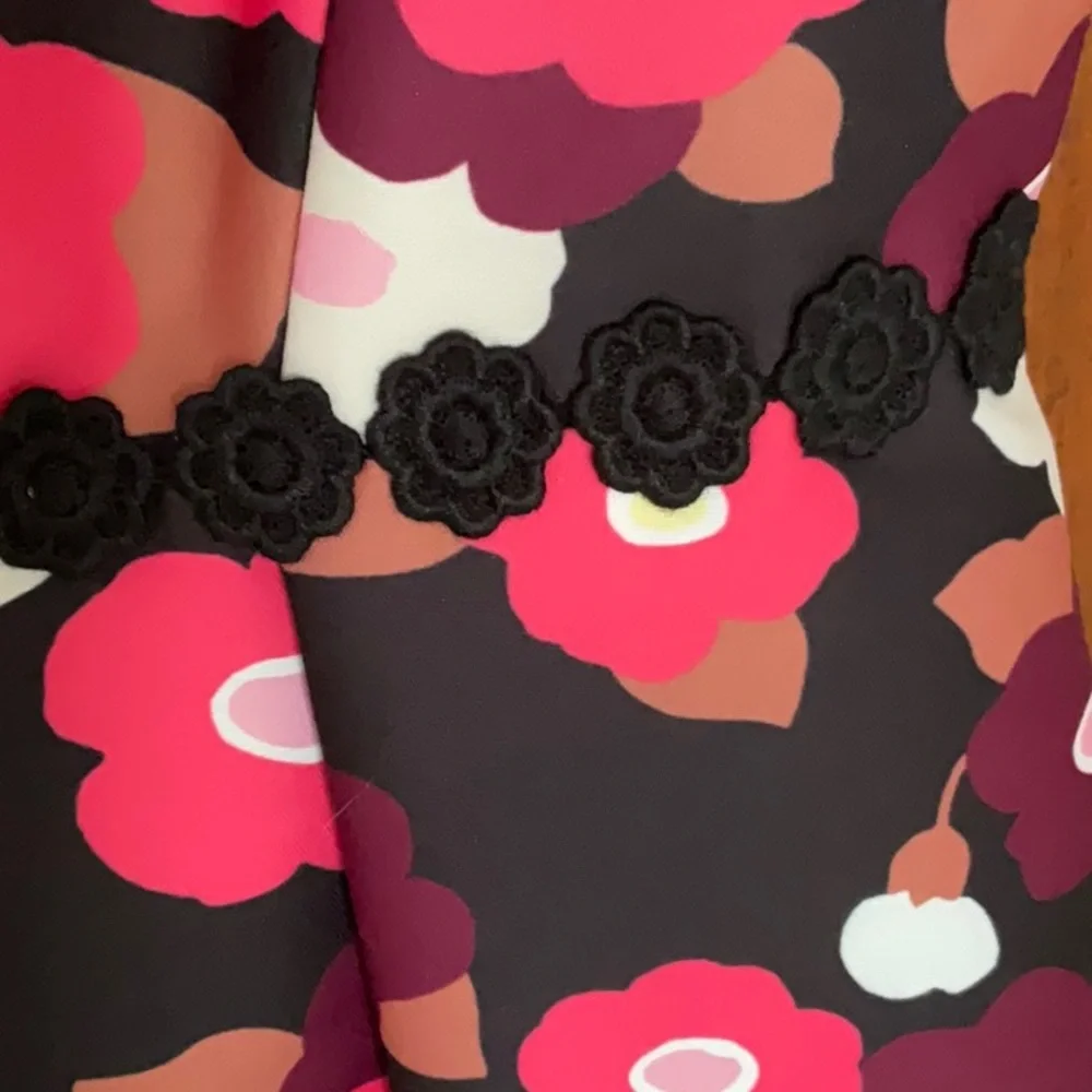 NWT Kate Spade Blooming Mikado Fit and Flare Midi Dress Size 6 Vibrant Floral